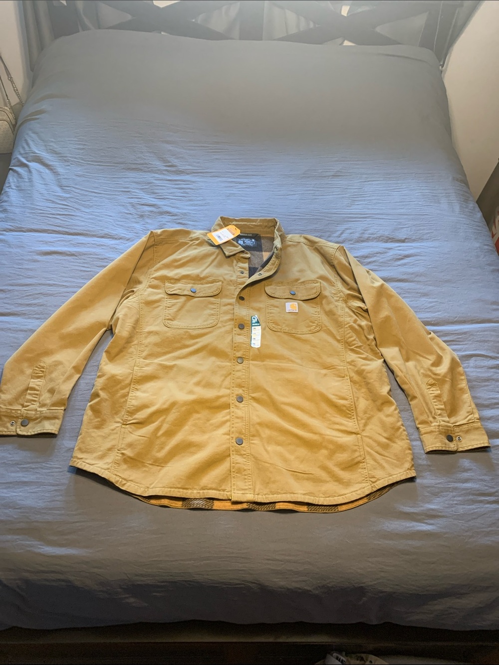 Carhartt Men's Tan Lightweight Shirt Jacket
